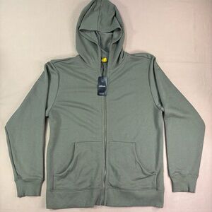NWT Allbirds Olive Green Full Zip Hoodie Sweatshirt Men's Size XXL